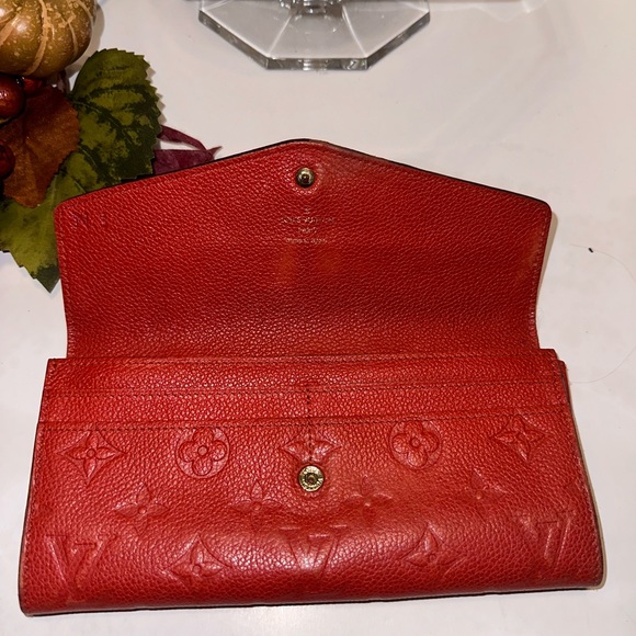 Louis Vuitton Empreinte Curieuse Red Wallet w/Insert - Gently Loved! - Picture 8 of 12
